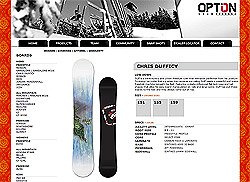 option snowboards